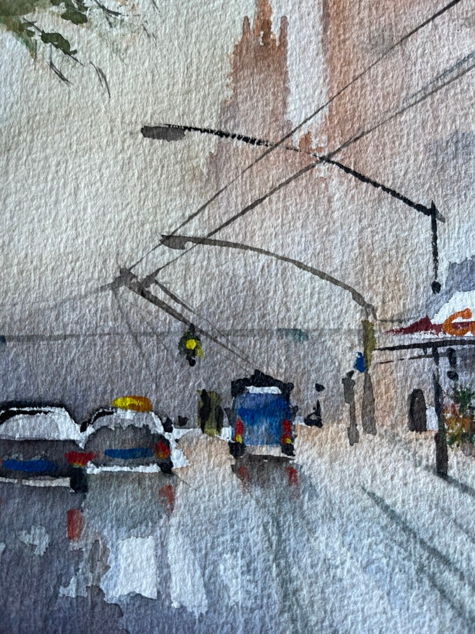 Misty Urban Morning